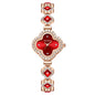 Live Hot Hot Hot Fashion Four-leaf Clover Bracelet Quartz Watch Emerald Women's Watch Women's Watch Factory Wholesale