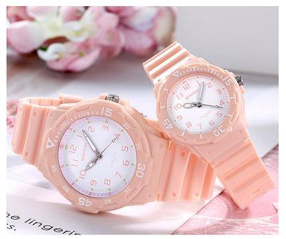 Sanda Watch Fashion All-match Small Fresh Men's and Women's Couple Watch Middle School Students' Simple Waterproof Luminous Quartz Watch