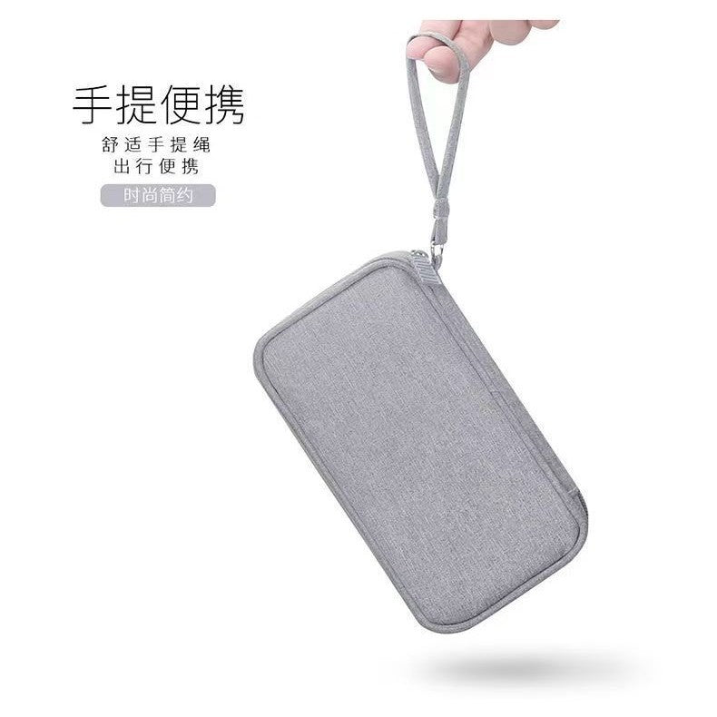 Mp3 Power Bank Protective Phone Charger Data Cable Bag Storage Pouch Travel Storage Zipper