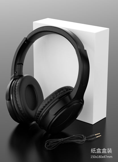 The new head-mounted wired headphones with microphone game headphones can talk traffic can have clear stereo sound quality