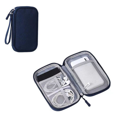in stock Data Cable Bag Storage Bag Earphone Bag Charger Mobile Phone Bag Clutch Bag U Disk Multifunctional Storage Bag
