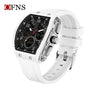 Ofns Fashion Watch Sports Waterproof Watch Barrel-Shaped Multi-Function Luminous Dual-Time Student Digital Watch