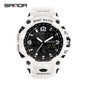 Sanda Hot-Selling Watch Korean Version Student Party Multi-Functional Waterproof Alarm Clock Electronic Watch Cool Dual Display Luminous Sports Watch