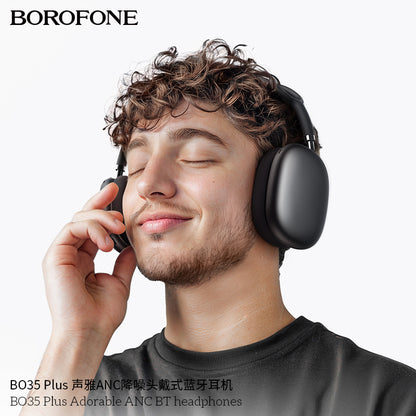 Borofone Bo35 Plus Head-Mounted Anc Noise-Cancelling Wireless Bluetooth Headphones Air Pods Over-Ear Max