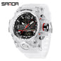 Sanda Hot-Selling Watch Korean Version Student Party Multi-Functional Waterproof Alarm Clock Electronic Watch Cool Dual Display Luminous Sports Watch