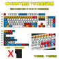Gundam Comic Hundred Mixed Lamp Key Cap Original Height 136 Key Full Set Classic Simple Mechanical Keyboard Key Cap Key Meow