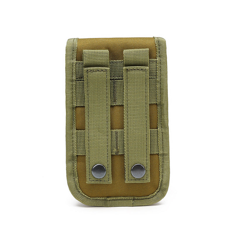 Double-Layer Mobile Phone Waist Bag, Outdoor Mobile Phone and Card Storage Bag, Belt-Worn Mobile Phone Bag Suitable for 6.5inch Edc Bag