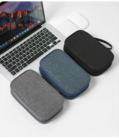 New multi-function data cable charger storage bag flat digital bag finishing bag headset storage bag wholesale