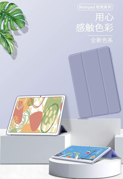 Suitable for 2023 new huawei matepad11.5 flat protective case honeycomb tri-fold silicone 10.4 soft case