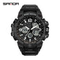 Sanda Hot-Selling Watch Korean Version Student Party Multi-Functional Waterproof Alarm Clock Electronic Watch Cool Dual Display Luminous Sports Watch