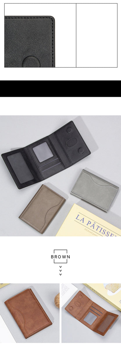 Suitable for Apple 15 iPhone16promaxMagSafe Magnetic Card Bag Multi-Card Three-Folding Mobile Phone Card Case