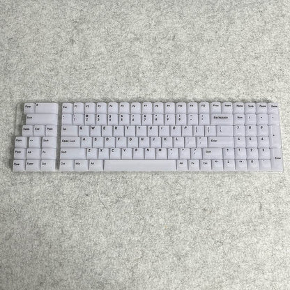 Wholesale 115-Key Four-Sided Transparent Keycaps, Customized Original Height Mda High Aesthetic Cross-Axis Translucent Keycaps