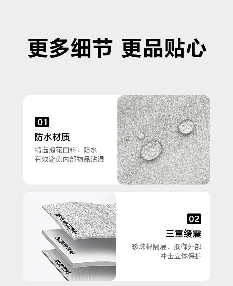 Portable Power Bank Data Cable Storage Bag Mobile Power Supply Cloth Bag Hard Drive Mobile Phone Box Multi-Functional Protective Case
