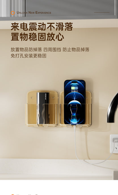 Air Conditioning TV Remote Control Storage Box Wall Hanging Rack Storage Rack Box Wall Hanging Rack Desktop