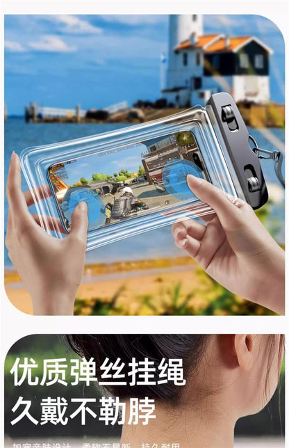 Mobile Phone Waterproof Bag Touchscreen Swimming Self-sealing Sealing Bag Seaside Diving Shooting Drifting Transparent Waterproof Mobile Phone Case