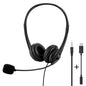 in stock cross-border head-mounted wired headphones with microphone 3.5mm high quality headphones phablet universal
