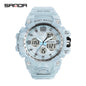 Sanda Hot-Selling Watch Korean Version Student Party Multi-Functional Waterproof Alarm Clock Electronic Watch Cool Dual Display Luminous Sports Watch