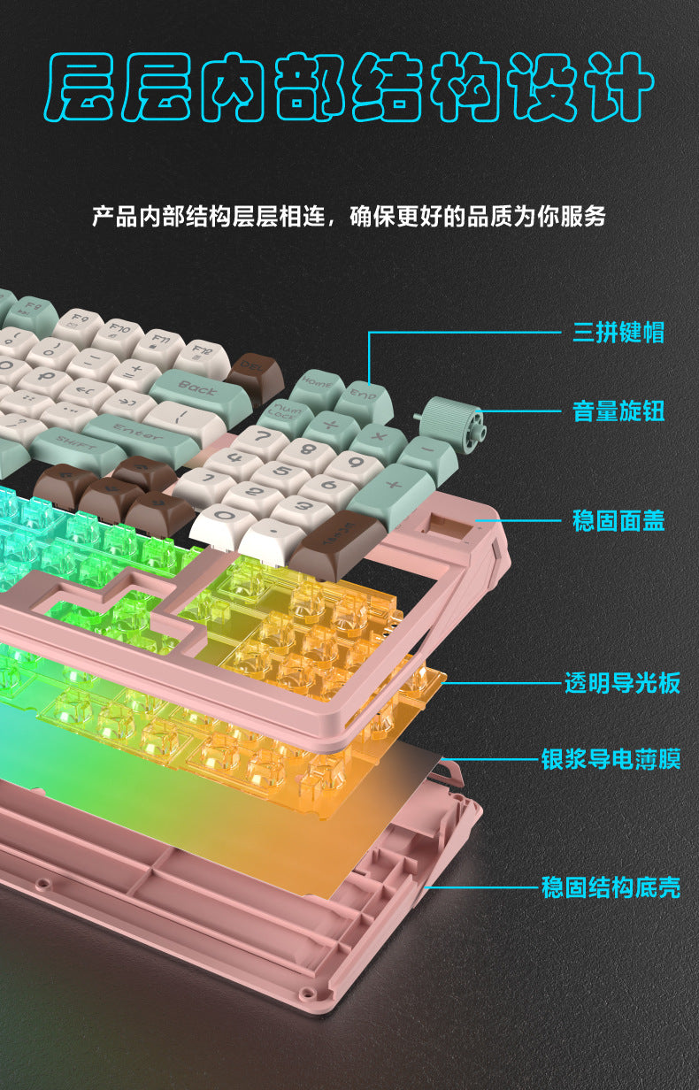 Senrui K97 game wired keyboard high-value male and female office game mechanical feel desktop computer keyboard