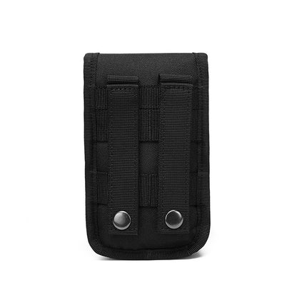 Double-Layer Mobile Phone Waist Bag, Outdoor Mobile Phone and Card Storage Bag, Belt-Worn Mobile Phone Bag Suitable for 6.5inch Edc Bag
