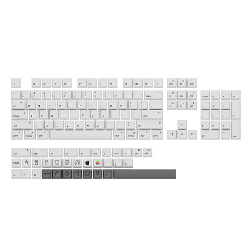 XDA Height Pacha Dog Theme Pattern Yellow Green Keycap Thermal Sublimation Mechanical Keyboard Cap Small Full Set PBT Keycap