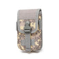 Double-Layer Mobile Phone Waist Bag, Outdoor Mobile Phone and Card Storage Bag, Belt-Worn Mobile Phone Bag Suitable for 6.5inch Edc Bag