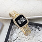 Cross-border Foreign Trade Diamond-encrusted Women's Small Fragrant Style Metal Steel Band LED Watch Fashion Touch Casual Electronic Watch