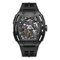 AI Lang new watch Richard automatic mechanical watch hollow-out barrel-shaped foreign trade live broadcast popular one-piece delivery