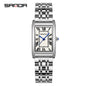Sanda Live Hot Couple Watch Vintage Square Quartz Watch Waterproof Roman Scale Men's and Women's Watches