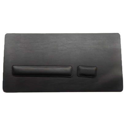 Source factory simple leather mouse pad oversized wrist keyboard hand rest solid color computer office wrist pad wholesale