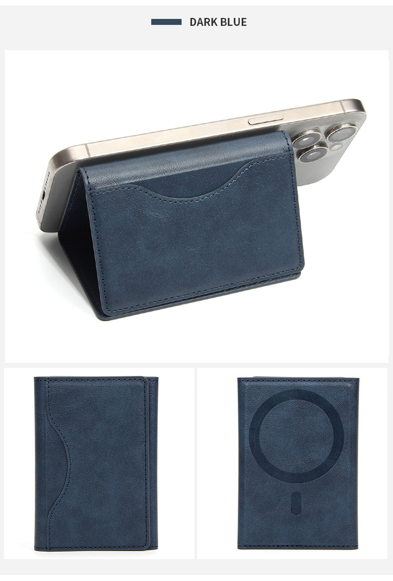 Suitable for Apple 15 iPhone16promaxMagSafe Magnetic Card Bag Multi-Card Three-Folding Mobile Phone Card Case