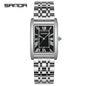 Sanda Live Hot Couple Watch Vintage Square Quartz Watch Waterproof Roman Scale Men's and Women's Watches