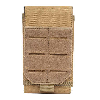 Double-Layer Mobile Phone Waist Bag, Outdoor Mobile Phone and Card Storage Bag, Belt-Worn Mobile Phone Bag Suitable for 6.5inch Edc Bag