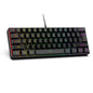 61 key RGB game wired keyboard mouse suit colorful MINI non-mechanical film black and white computer keyboard