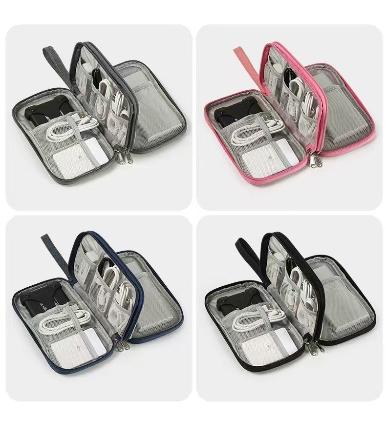 New multi-function data cable charger storage bag flat digital bag finishing bag headset storage bag wholesale