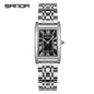 Sanda Live Hot Couple Watch Vintage Square Quartz Watch Waterproof Roman Scale Men's and Women's Watches