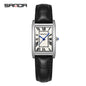 Sanda Live Hot Couple Watch Vintage Square Quartz Watch Waterproof Roman Scale Men's and Women's Watches