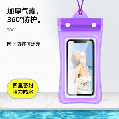 Mobile Phone Waterproof Bag with Touch Screen for Swimming, Special for Taking Pictures, Diving and Rafting Equipment, Transparent Sealed Waterproof Mobile Phone Case