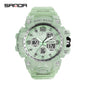 Sanda Hot-Selling Watch Korean Version Student Party Multi-Functional Waterproof Alarm Clock Electronic Watch Cool Dual Display Luminous Sports Watch