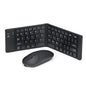 Wireless keyboard and mouse suit Bluetooth folding keyboard for mobile phone tablet laptop desktop computer built-in charging