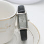 Small Rectangular Thin Strap Simple Women's Leather Strap Watch Trendy Leather Strap Watch Women's Quartz Watch 270