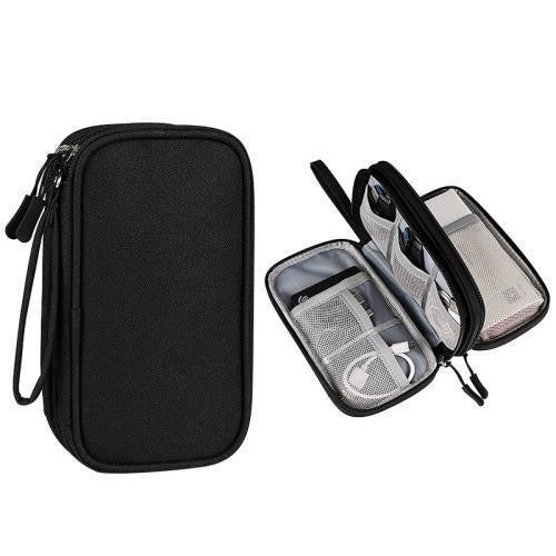 in stock Data Cable Bag Storage Bag Earphone Bag Charger Mobile Phone Bag Clutch Bag U Disk Multifunctional Storage Bag