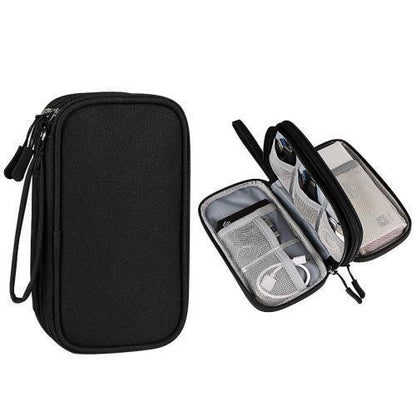 in stock Data Cable Bag Storage Bag Earphone Bag Charger Mobile Phone Bag Clutch Bag U Disk Multifunctional Storage Bag