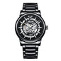 Cross-border Explosions Black Samurai Automatic Hollow Men's Watch Luminous Waterproof Fashion Watch Men's Mechanical Watch Wholesale