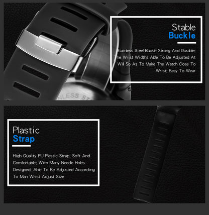 Factory Product Synoke Sports Electronic Watch Outdoor Mountaineering Multi-Functional Luminous Waterproof Large Dial Fashionable Commuter Watch