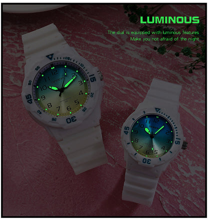 Sanda Watch Fashion All-match Small Fresh Men's and Women's Couple Watch Middle School Students' Simple Waterproof Luminous Quartz Watch