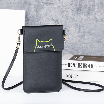 Factory wholesale touch screen mobile phone bag women's simple all-match Korean mobile phone bag large capacity mini fashion small satchel