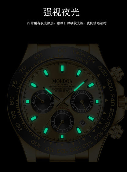 Foreign Trade Hot-Selling Daytona Men's Watch, Fully Automatic Watch, Luminous, Waterproof, Multi-Function Chronograph Watch, Men's Quartz Watch