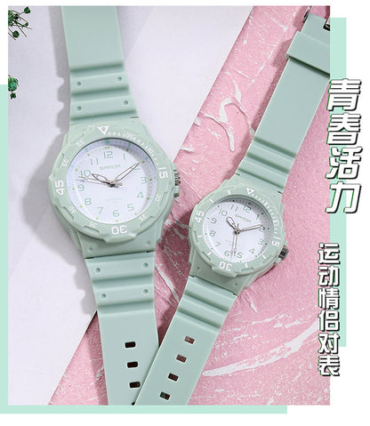 Sanda Watch Fashion All-match Small Fresh Men's and Women's Couple Watch Middle School Students' Simple Waterproof Luminous Quartz Watch