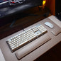 Source factory simple leather mouse pad oversized wrist keyboard hand rest solid color computer office wrist pad wholesale