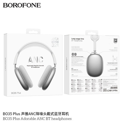 Borofone Bo35 Plus Head-Mounted Anc Noise-Cancelling Wireless Bluetooth Headphones Air Pods Over-Ear Max